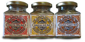 Barbecue dry rubs, gift set