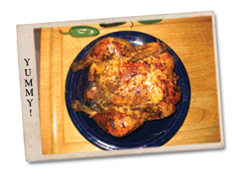 Chicken cooked whole with Knox's Yummy Chicken Dry Rub