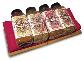 Grilling planks and bbq seasonings gift